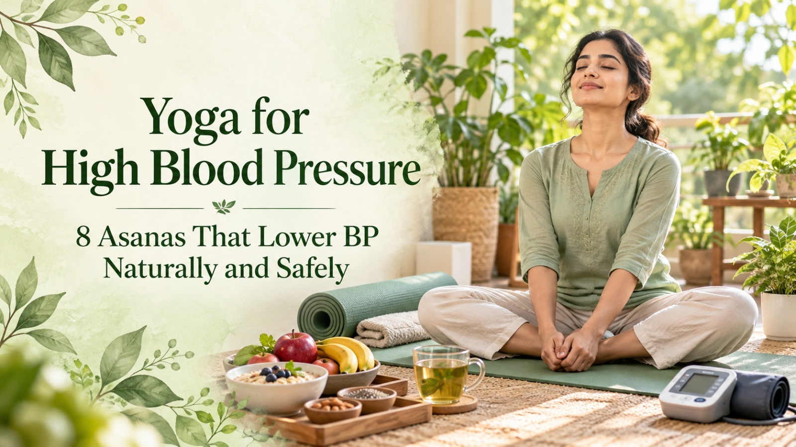 Yoga for high blood pressure session at Nirvana Naturopathy Igatpuri